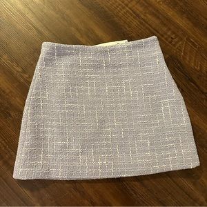 Zara lavender tweed mini skirt, XS - NWT